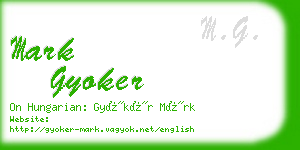 mark gyoker business card